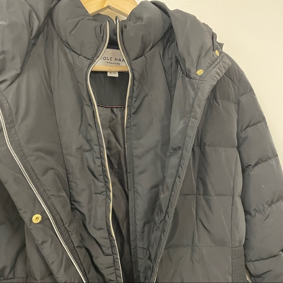 COLE HAAN Hooded Puffer Coat black - Picture 4 of 13